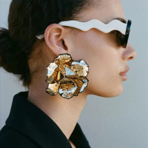 Gold Flower Earring