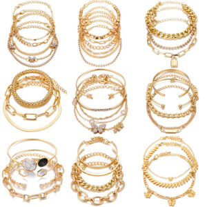 Multi Layer Stacked Fashion Bracelets