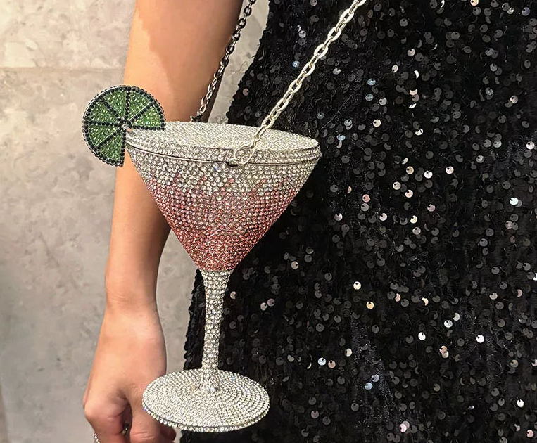 Fairy Cocktail Goblet Diamond-Encrusted with Rhinestones - Image 6