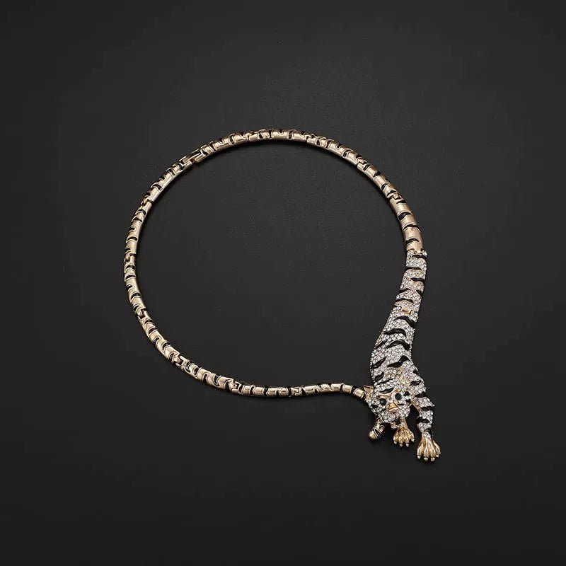 Costume Tiger Three Piece Jewelry Set