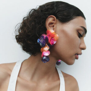 Bohemian Fringe Flower Earring