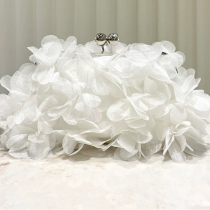 White Flower Petal Bag