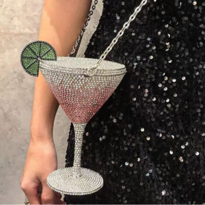 Fairy Cocktail Goblet Diamond-Encrusted with Rhinestones