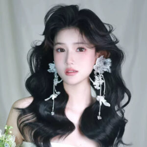 White Lace Flower Earring