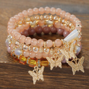 Bohemian Beaded Butterfly Bracelet