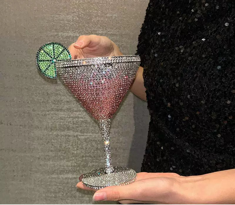 Fairy Cocktail Goblet Diamond-Encrusted with Rhinestones - Image 2