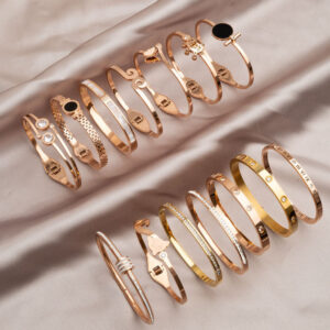 Rose Gold Titanium Steel Bracelets