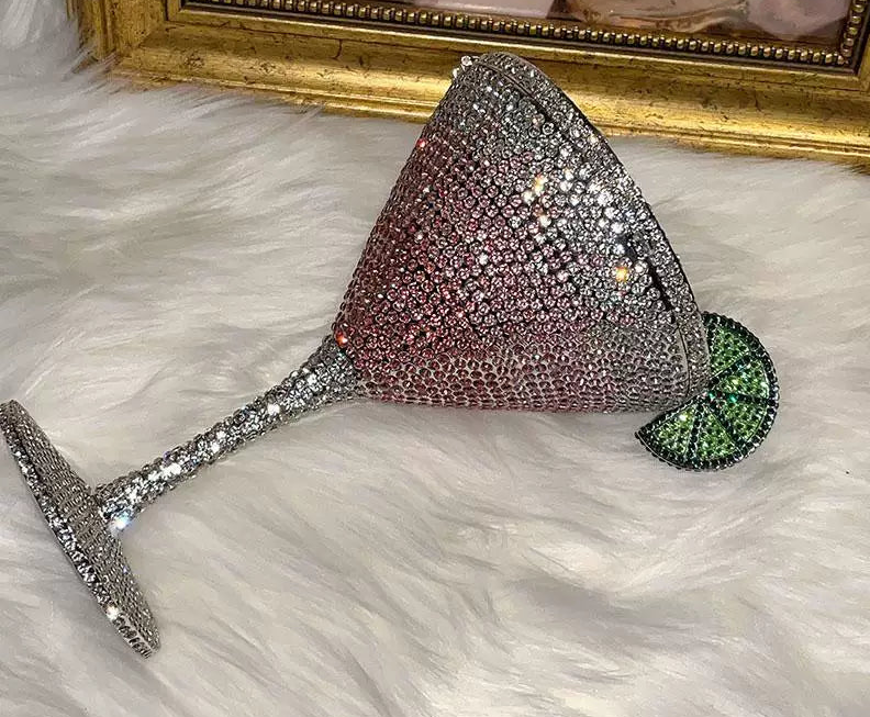 Fairy Cocktail Goblet Diamond-Encrusted with Rhinestones - Image 4