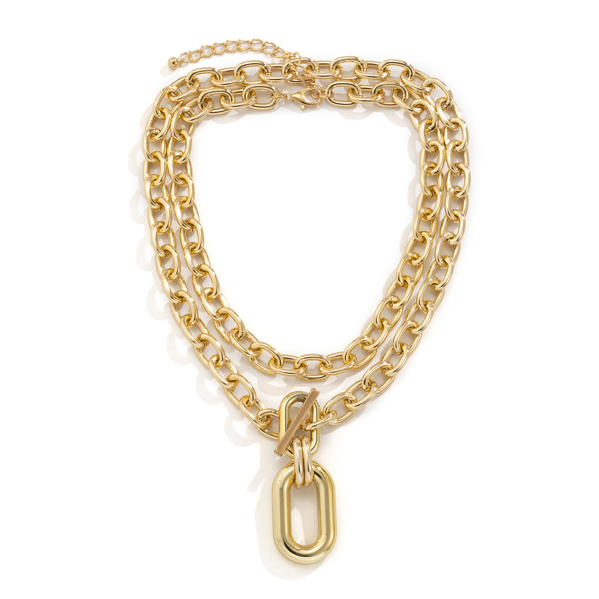 Aluminum Geometric Metal Buckle Chain - Image 5