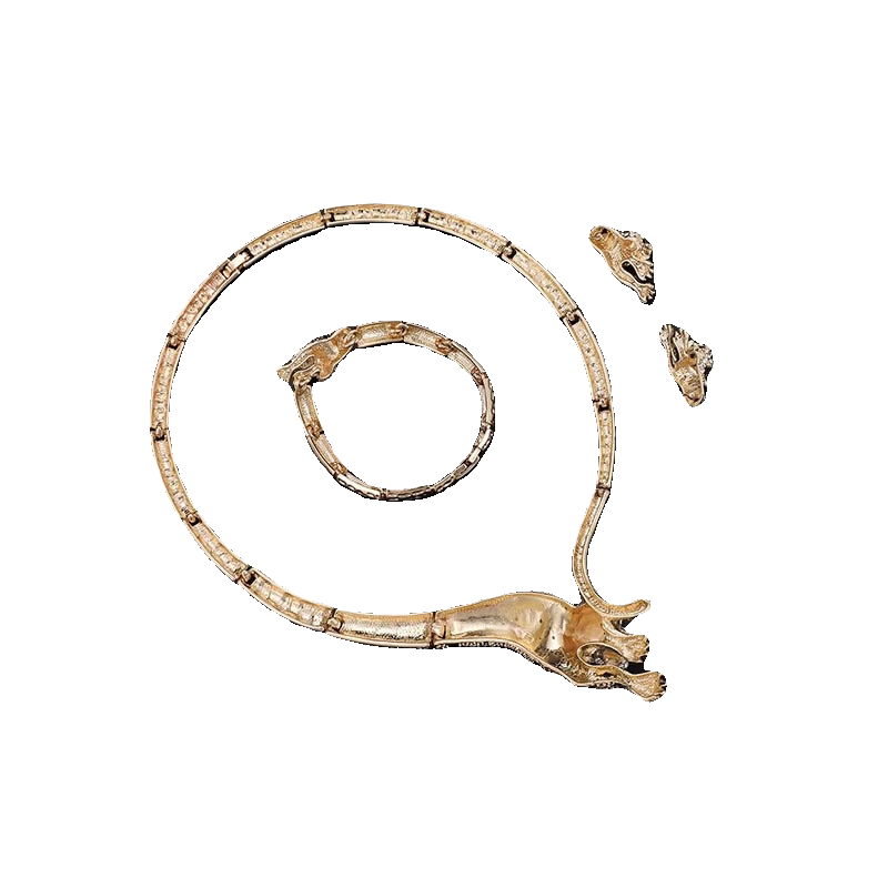 Costume Tiger Three Piece Jewelry Set